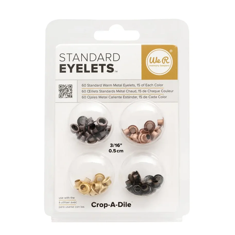 We R Standardgröße Ösen – Warmes Metall (60er Pack)