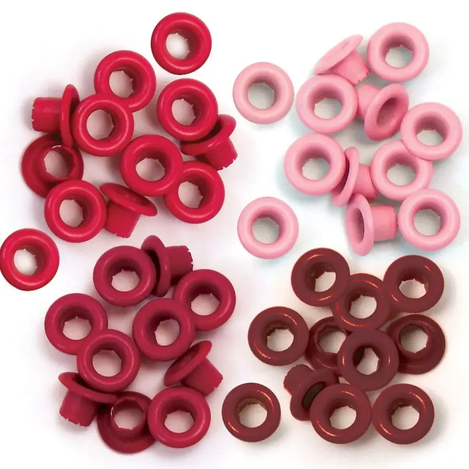 We R Standardgröße Ösen – Rot (60er Pack)