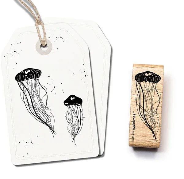 Cats on appletrees Stempel Qualle Karl-Heinz 