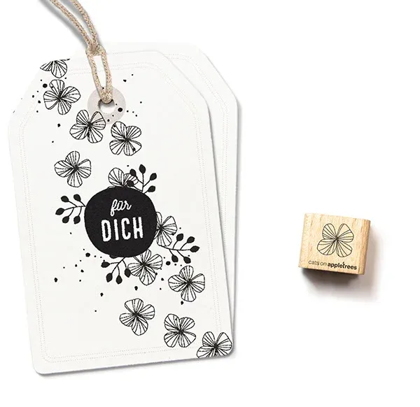 Cats on appletrees Stempel Ministempel Blüte 16 