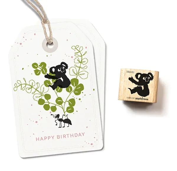 Cats on appletrees Stempel Koala 1 Moritz 