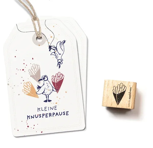Cats on appletrees Stempel Pommestüte