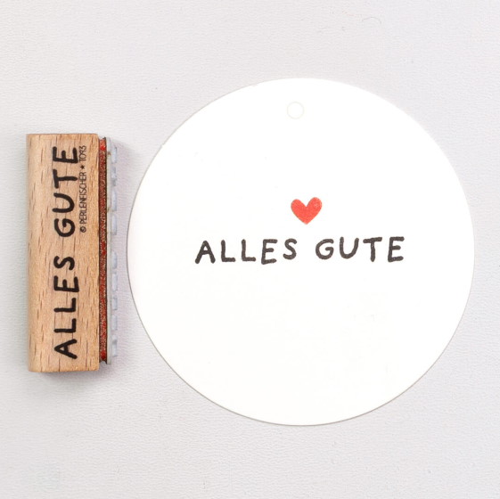 PERLENFISCHER Stempel | Alles Gute 
