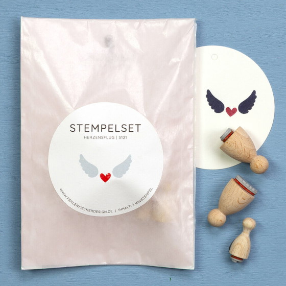 PERLENFISCHER Stempelset | Herzensflug 