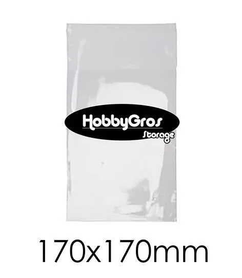 HobbyGros Storage - Zellophantüten 170x170mm + 30mm 100 stck