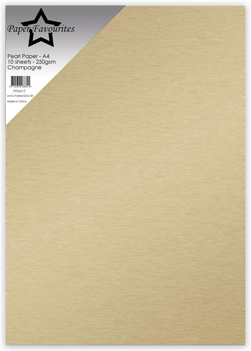 Paper Favourites Pearl Paper "Champagne" A4 Pearl Paper 250gsm (10pcs) 