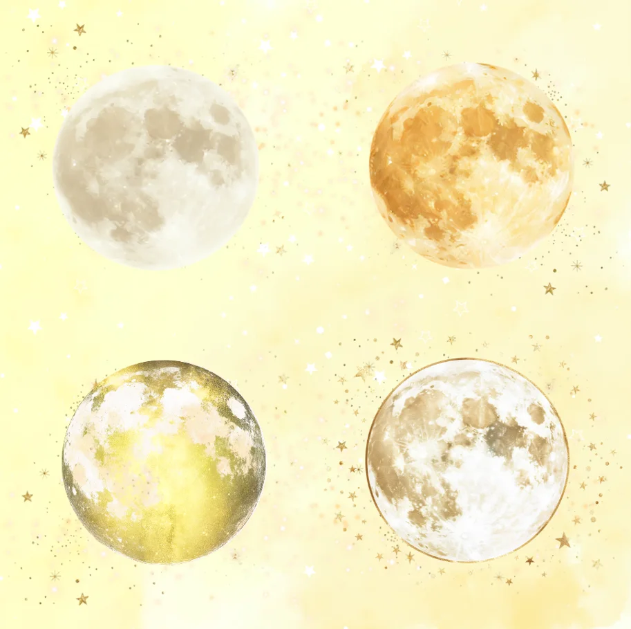 Lilly-Art Designpapier Moon Element Air
