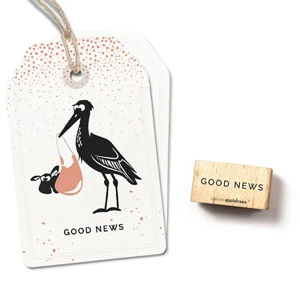 Cats on appletrees Stempel Good News