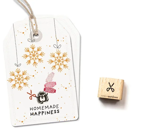Cats on appletrees Ministempel Bastelschere