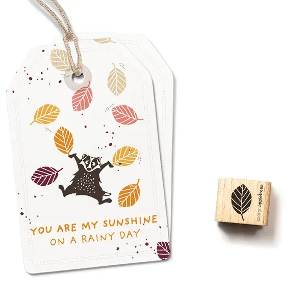 Cats on appletrees Ministempel Blatt 5 Buche