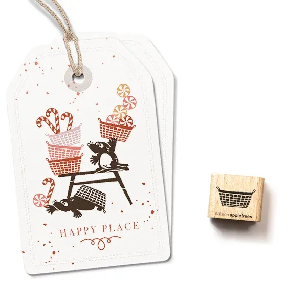 Cats on appletrees Ministempel Korb 7