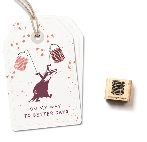 Cats on appletrees Ministempel Lampion 4