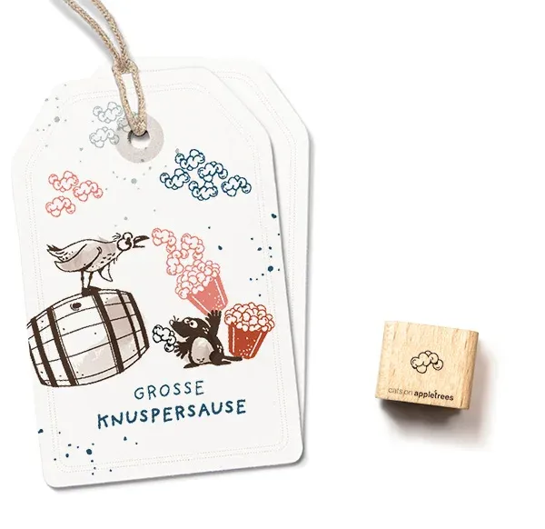 Cats on appletrees Ministempel Popcorn