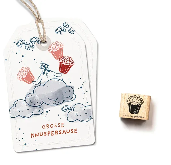 Cats on appletrees Ministempel Popcorntüte
