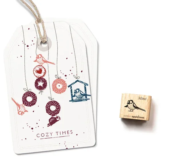 Cats on appletrees Ministempel Schwanzmeise Mimi