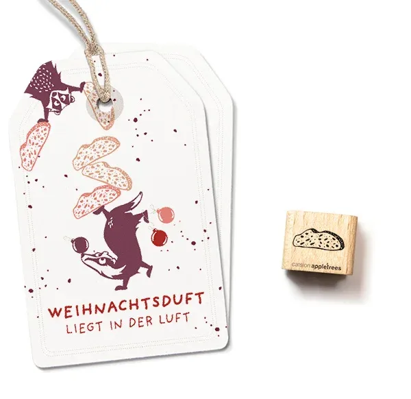 Cats on appletrees Ministempel Stollenscheibe