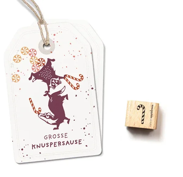 Cats on appletrees Ministempel Zuckerstange 2