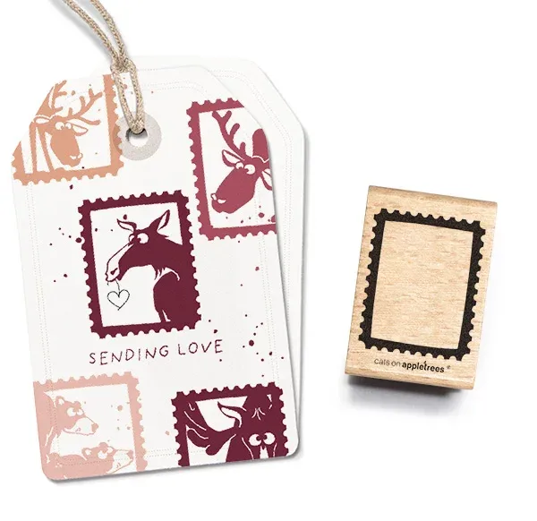 Cats on appletrees Stempel Briefmarke 4 