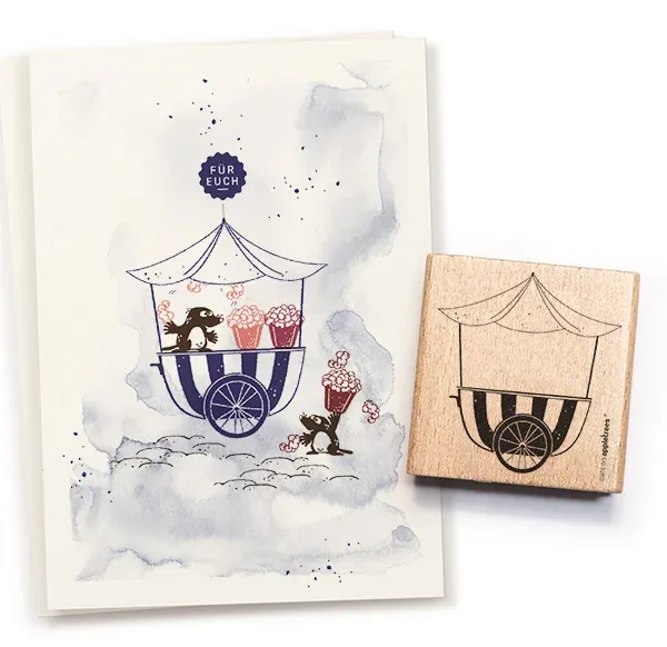 Cats on appletrees Stempel Food Trailer 2 Anhänger
