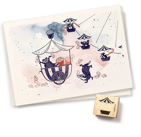 Cats on appletrees Stempel Gondel Riesenrad