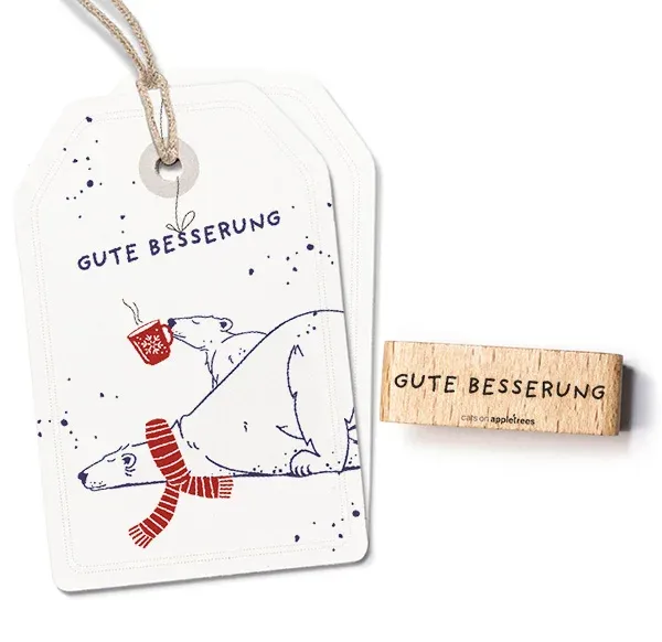 Cats on appletrees Stempel Gute Besserung 3