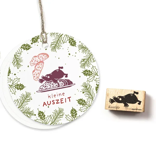 Cats on appletrees Stempel Maulwurf Kunilde