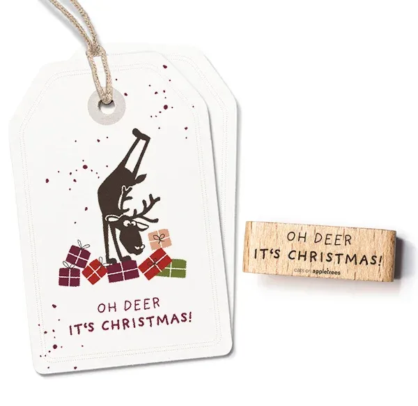 Cats on appletrees Stempel Oh Deer it’s Christmas