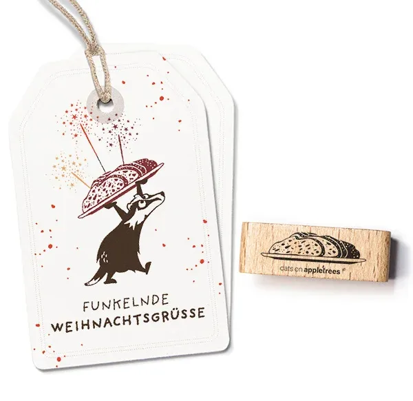 Cats on appletrees Stempel Stollen 2 Teller