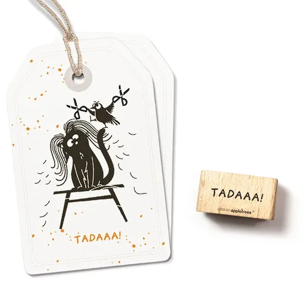 Cats on appletrees Stempel Tadaaa!