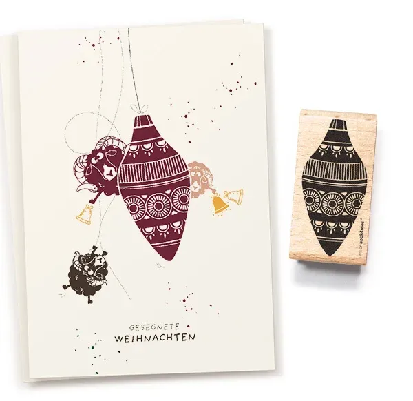 Cats on appletrees Stempel Weihnachtskugel 11