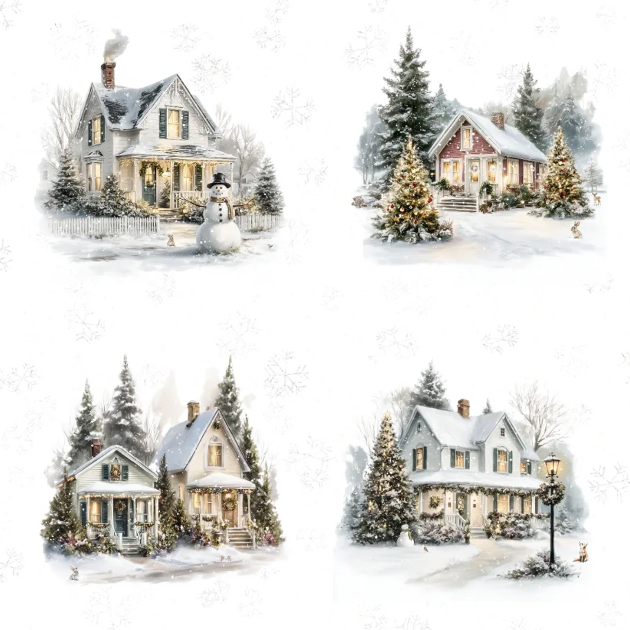 Lilly-Art Designpapier Wonderful Christmas Season, 30.5 cm x 30.5 cm    